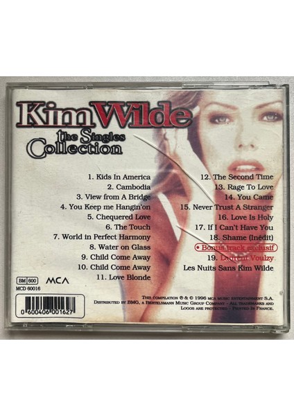 Kim Wilde The Singles Collection CD (Orjnal Dönem Baskı Cd)