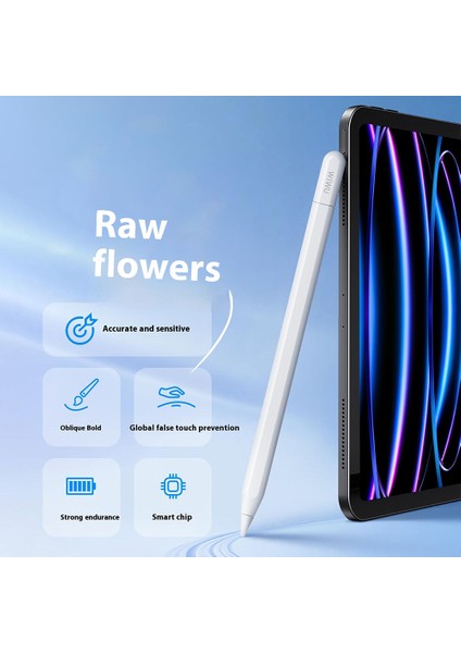 Wıwu Pencil A01 iPad (2018 ve Sonrası) Kapasitif Kalem Anti-Hatalı Dokunma Eğim Basınçlı Kalem (Yurt Dışından) fırsatları