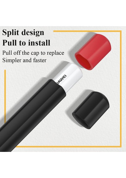 Huawei M-Pencil 2. Nesil Kalem Sıvı Silikon Kılıf Kapağı Yumuşak Pürüzsüz Kavrama Kaymaz Koruyucu Kılıf Kalem Kapağı-Siyah (Yurt Dışından) modelleri