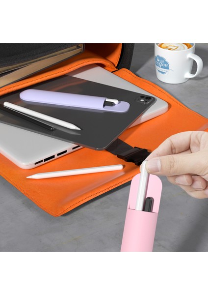 Evrensel Silikon Kalem Saklama Kutusu Kompakt Taşınabilir Su Geçirmez Toz Geçirmez Çizilmeye Dayanıklı Kalem Çantası-Pembe (Yurt Dışından) indirimleri