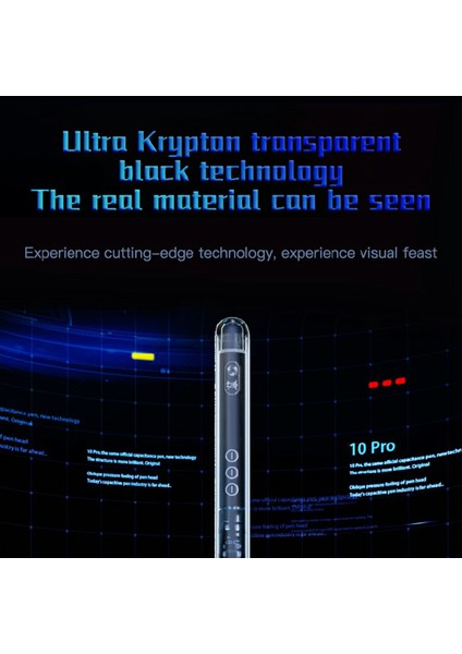 10PRO Şeffaf Aktif Kapasitif Kalem Eğim Hassasiyeti ve Avuç Içi Reddetme Kalemi iPad Için (Kablosuz Şarj) (Yurt Dışından) fiyatları