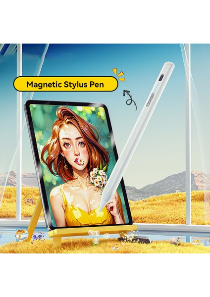 Essager Anti-Mistouch Manyetik Kapasitif Kalem Yüksek Hassasiyetli Dokunmatik Ekran Kalemi (Yurt Dışından) fırsatları