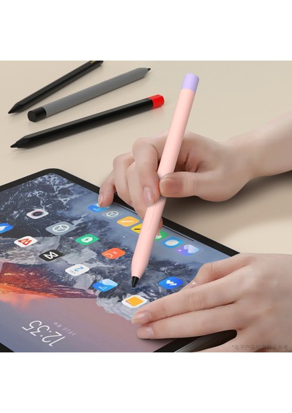 Xiaomi Akıllı Kalem (3. Nesil) Koruyucu Kılıf Kontrast Renkli Stylus Kalem Kılıfı Çift Kalem Kapaklı-Pembe (Yurt Dışından) fırsatları