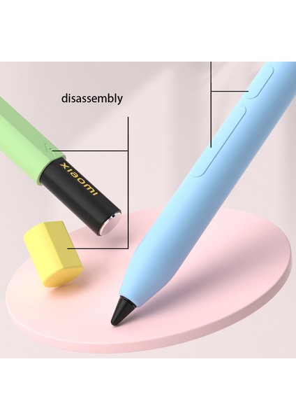 Xiaomi Akıllı Kalem (3. Nesil) Koruyucu Kılıf Kontrast Renkli Stylus Kalem Kılıfı Çift Kalem Kapaklı-Pembe (Yurt Dışından) indirimleri