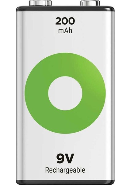 Batteries Recyko 200 Mah 9V Boy Ni-Mh Şarjlı Pil Tekli Paket