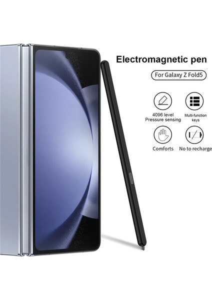 Samsung Galaxy Z Fold6 5g/z Fold5 5g Stylus Yedek Elektromanyetik Kalem (Bluetooth Uyumlu Değil)-Siyah (Yurt Dışından)