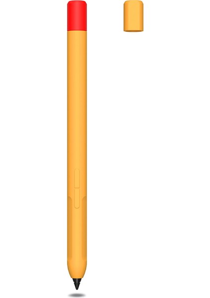Xiaomi Inspired Stylus Kaymaz Kılıf Sıvı Silikon Tutucu Kılıf Deri Kapak Kalem Kapağı-Turuncu (Yurt Dışından)