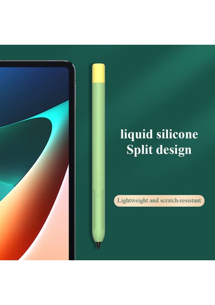 Xiaomi Inspired Stylus Kaymaz Kılıf Sıvı Silikon Tutucu Kılıf Deri Kapak Kalem Kapağı-Turuncu (Yurt Dışından)