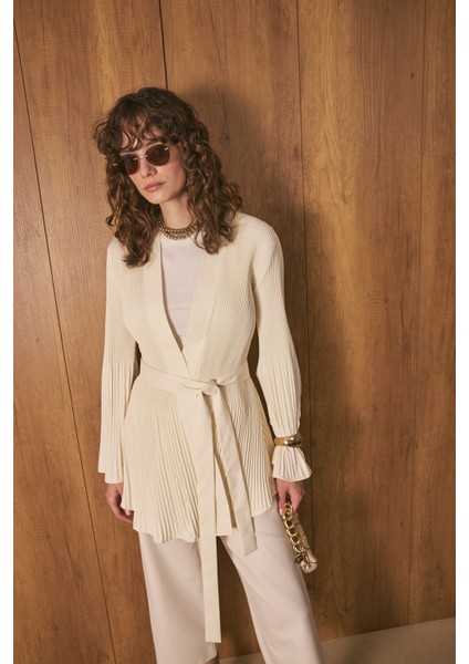 Pilili Premium Kimono Ceket Ekru