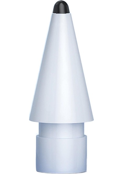 Apple Pencil (2. Nesil)/(1. Nesil) Için Şeffaf Yedek Uç Hb Şeffaf Kalem Ucu-Top Uç+Beyaz (Yurt Dışından)