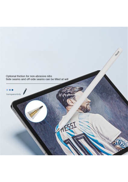 Apple Pencil (2. Nesil)/(1. Nesil) Için Şeffaf Yedek Uç Hb Şeffaf Kalem Ucu-Top Uç+Beyaz (Yurt Dışından) fiyatları