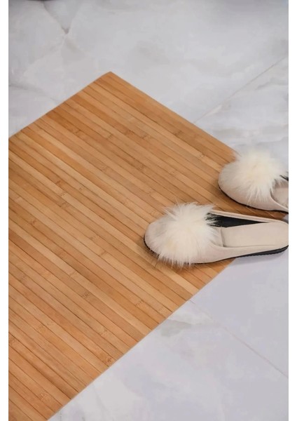 Naturel Bambu Kaydırmaz Çamaşır Makinası Üstü Örtüsü Mutfak Bulaşık Matı Su Geçirmez Banyo Matı modelleri