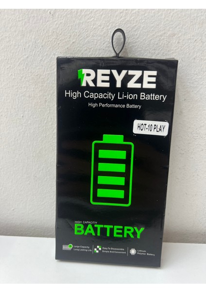 Reyze Infinix Hot 10 Play BL-58BX Batarya 5850mah akıllı devre koruma