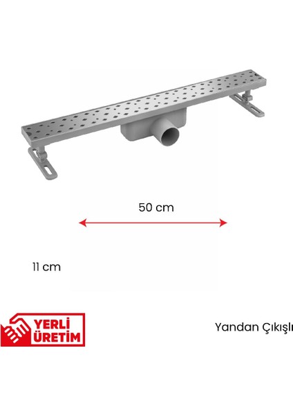 Banyo Lineer Süzgeç - Yan Çıkışlı (20 cm) fiyatları