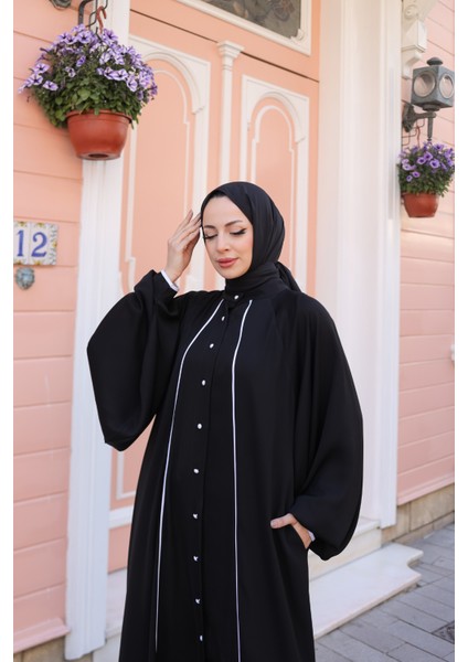 Yaren Balon Kol Biyeli Abaya