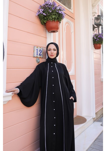 Yaren Balon Kol Biyeli Abaya