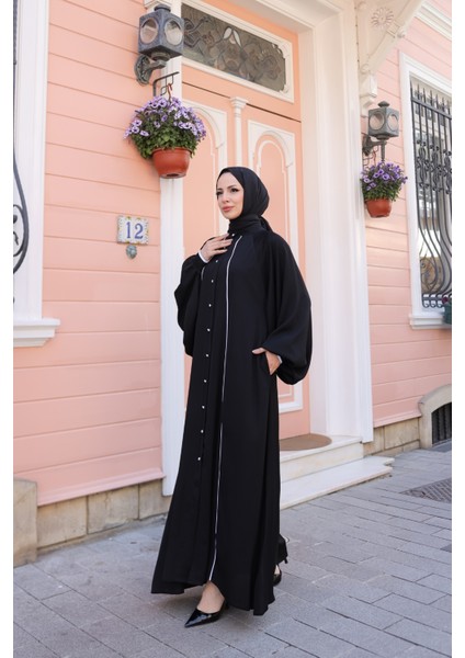 Yaren Balon Kol Biyeli Abaya