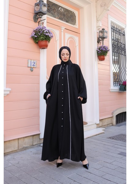 Yaren Balon Kol Biyeli Abaya