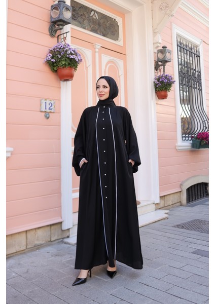 Yaren Balon Kol Biyeli Abaya
