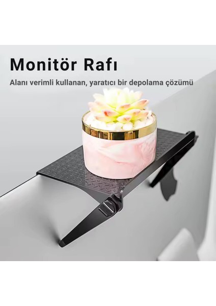 Katlanabilir Ayarlanabilir Monitör Tv Üstü Stand Modem Kumanda Standı Tv Üstü Stand Organizer