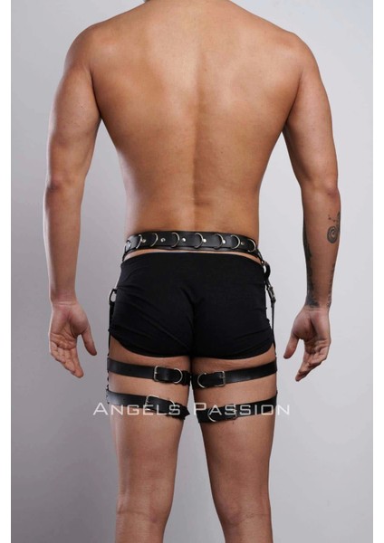 Erkek Bacak Harness, Bacak Pantolon Kemeri, Erkek Kısa Jartiyer M