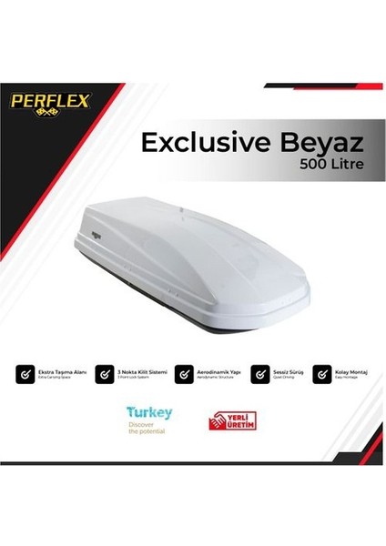Port Bagaj 500 Lt Exclusıve Beyaz