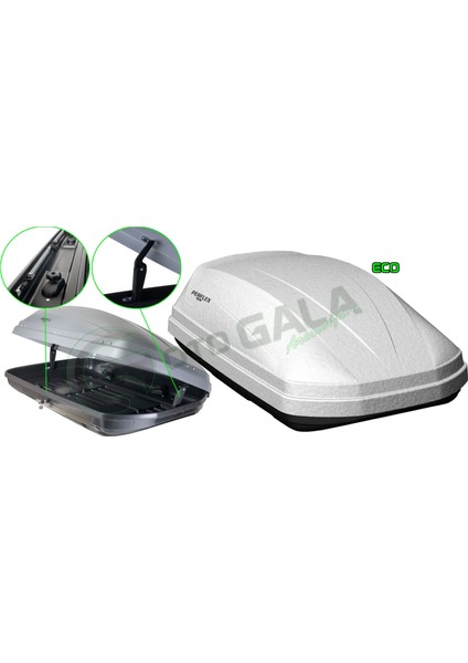 Port Bagaj 370 Lt Eco Beyaz Çift Açılır