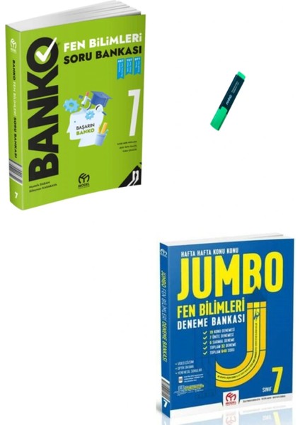 7. Sınıf Fen Bilimleri Banko Soru Bankası ve Jumbo Deneme