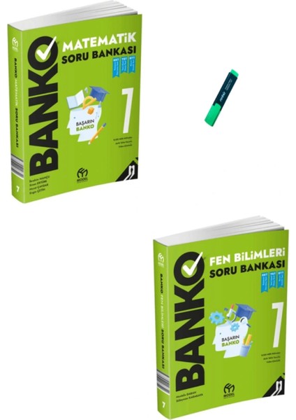 7. Sınıf Banko Serisi Matematik ve Fen Bilimleri Soru Bankası