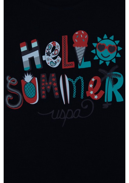 Kız Çocuk Lacivert Tişört 50306190-VR033 modelleri