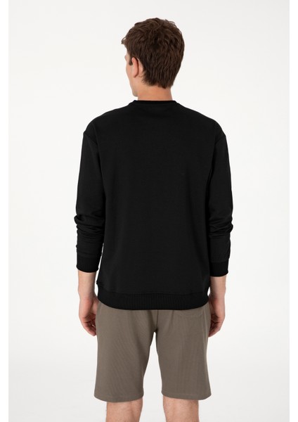 Erkek Siyah Sweatshirt 50300048-VR046
