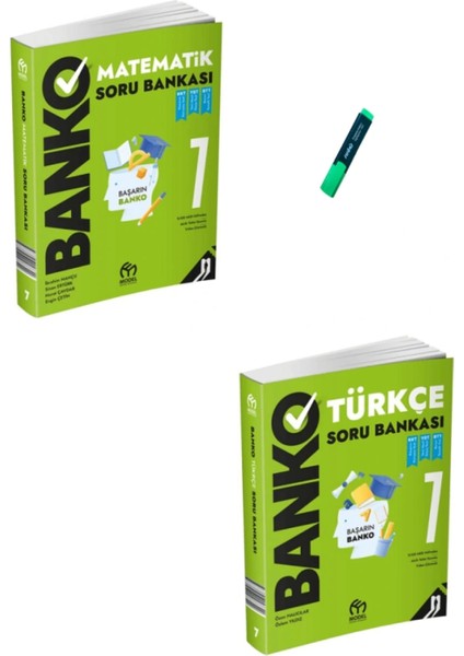 7. Sınıf Banko Serisi Matematik ve Türkçe Soru Bankası