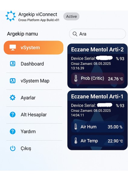 KABLOSUZ SOĞUK ZİNCİR SICAKLIK VE NEM TAKİP CİHAZI