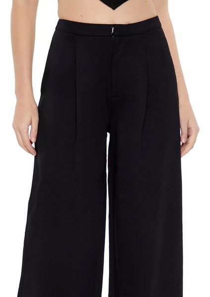 French Terry Wide-Leg Pantolon modelleri