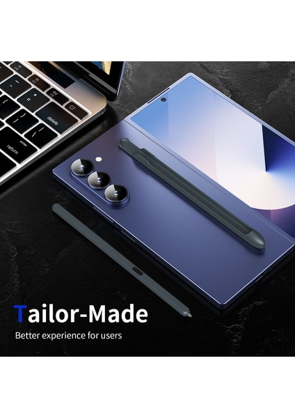 Samsung Galaxy Z Fold6 5g/z Fold5 5g/z Fold4 5g/z Fold3 5g Elektromanyetik Kalem Stylus Kalem Yuvası Ile-Koyu Gri (Yurt Dışından)