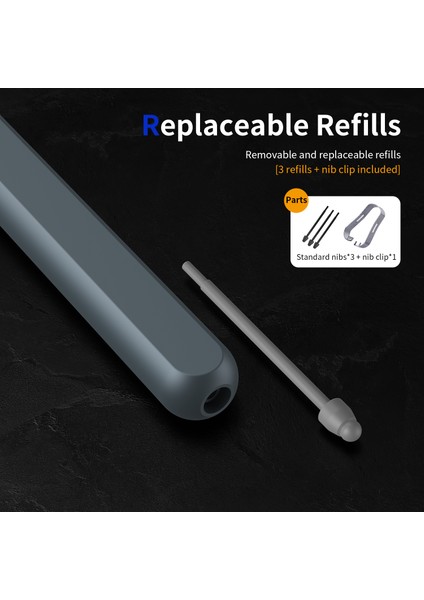 Samsung Galaxy Z Fold6 5g/z Fold5 5g/z Fold4 5g/z Fold3 5g Elektromanyetik Kalem Stylus Kalem Yuvası Ile-Koyu Gri (Yurt Dışından)