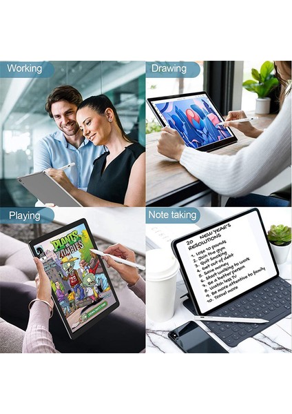 Qgeem ID706 Aktif Kapasitif Kalem iPad 9.7 Inç (2018)/IPAD 10.2 (2019)/(2020)/IPAD Air 10.5 Inç (2019)/(2020) Ince Uçlu Stilist Kalem Dijital Kapasitif Çizim Kalemi-Beyaz (Yurt Dışından) indirimleri