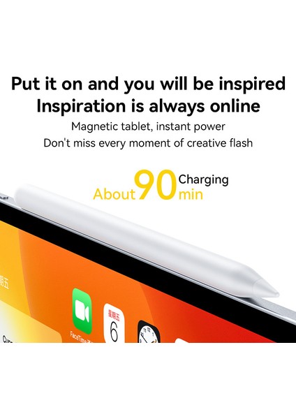 Yesıdo ST18 iPad Stylus Kalem Kablosuz Şarj Uyumlu Manyetik Bağlantı Dokunmatik Ekran Kalemi (Yurt Dışından) fırsatları