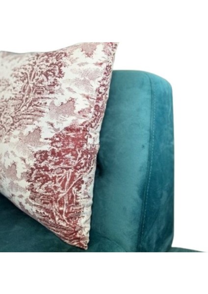 Yüksek Kaliteli Desenli Jakarlı Dokuma Kumaş Kırlent 45 x 43 cm (İçi Dolu) Bordo Ağırlıklı fiyatları