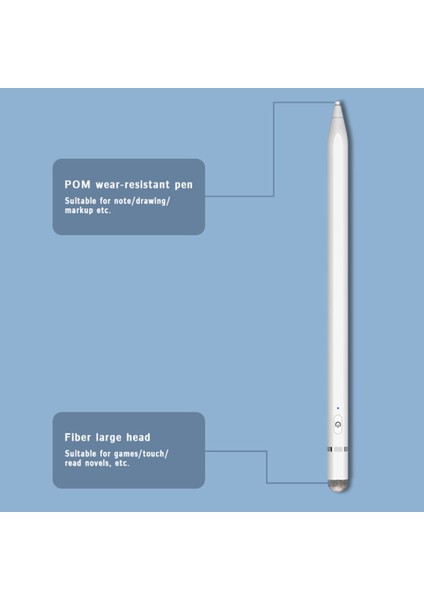 P7-C Evrensel Aktif Kalem Ipad/huawei/xiaomi/microsoft Tabletler Için Kapasitif Dokunmatik Ekran Kalemi (Yurt Dışından)