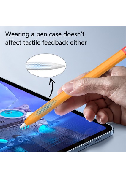 Apple Pencil Pro Silikon Kılıf Renkli Eklemeli Stylus Kalem Koruyucu Cilt Kılıfı-Gri+Beyaz (Yurt Dışından)