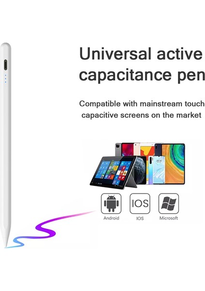 T16 Evrensel Aktif Kapasitif Kalem Ios Android Telefon Tablet Boyama Dokunmatik Ekran Kalemi (Yurt Dışından)