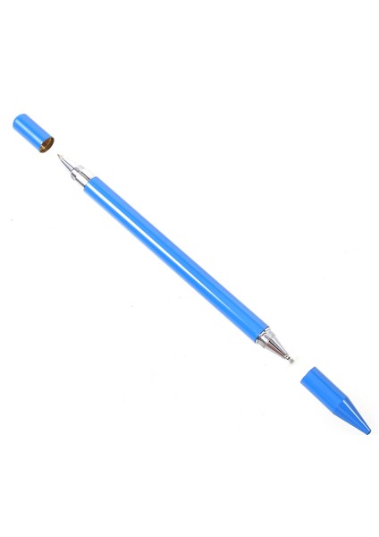 iPhone Samsung Sony Vb. Için Tükenmez Kalem Özelliğine Sahip 2'si 1 Arada Muto-Fonksiyonlu Stylus Kalem - Mavi (Yurt Dışından) indirimleri