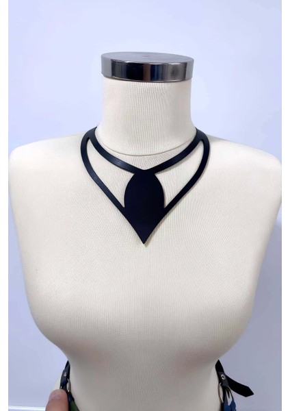 Damla Deri Choker, Deri Choker Kolye