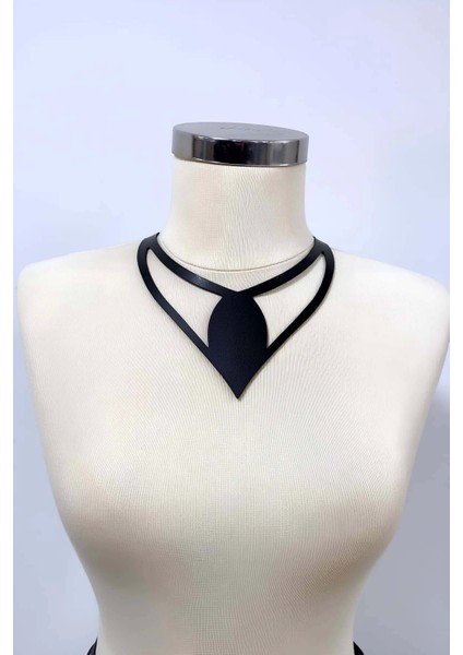 Damla Deri Choker, Deri Choker Kolye