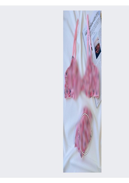 Blueavcı Tül Fırfırlı Bralet Sütyen Tanga Iç Çamaşır Takımı