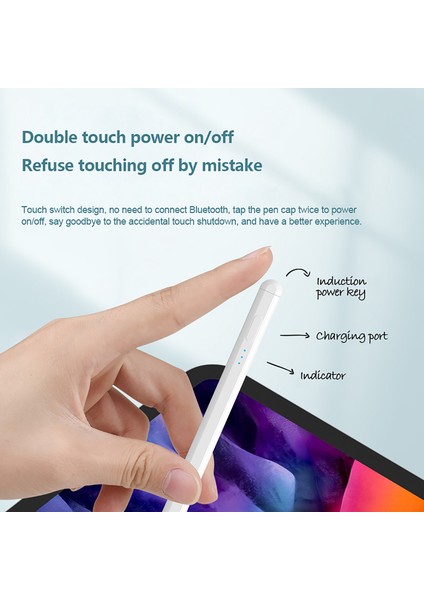 iPad Kapasitif Kalem Hafif Dokunmatik Ekran Kalemi Taşınabilir Kapasitif Kalem Yazma Çizim Için (Yurt Dışından)