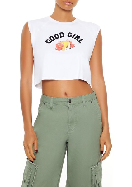 Good Girl Puppy Muscle Baskılı Atlet