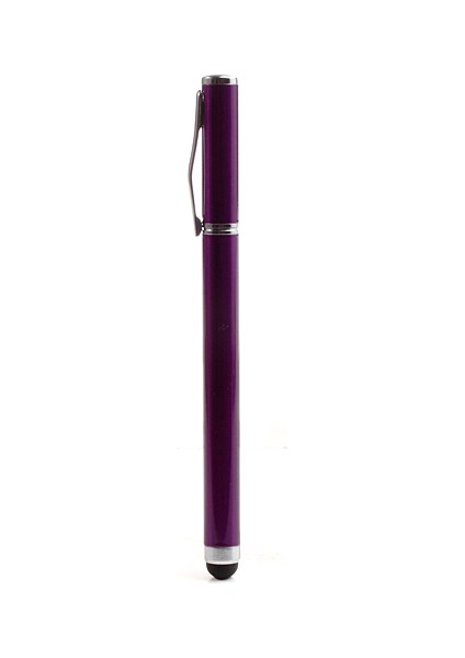 Kapasitif Dokunmatik Ekranlı iPad iPhone Samsung Için Mor Tükenmez Kalem Stylus (Yurt Dışından)