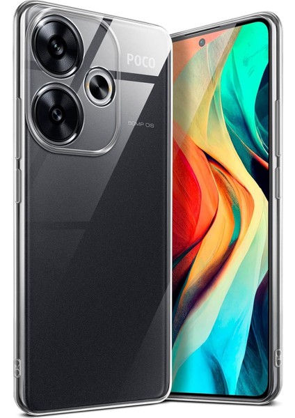 Xiaomi Poco F6 Kılıf Kamera Korumalı Tpu Transparan Silikon